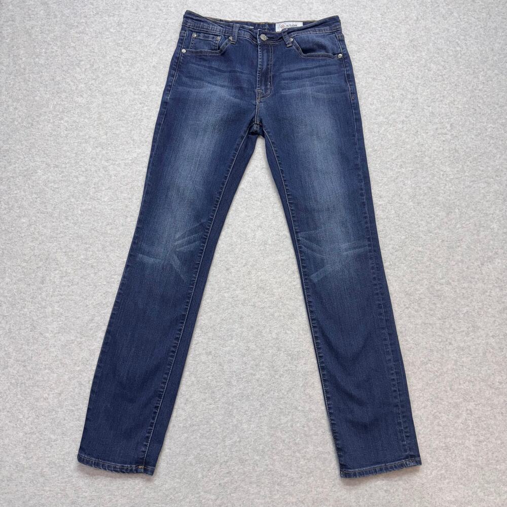 AG Adriano Goldschmied The James Slim Straight Jean Youth Girl 16 Blue Mid Rise